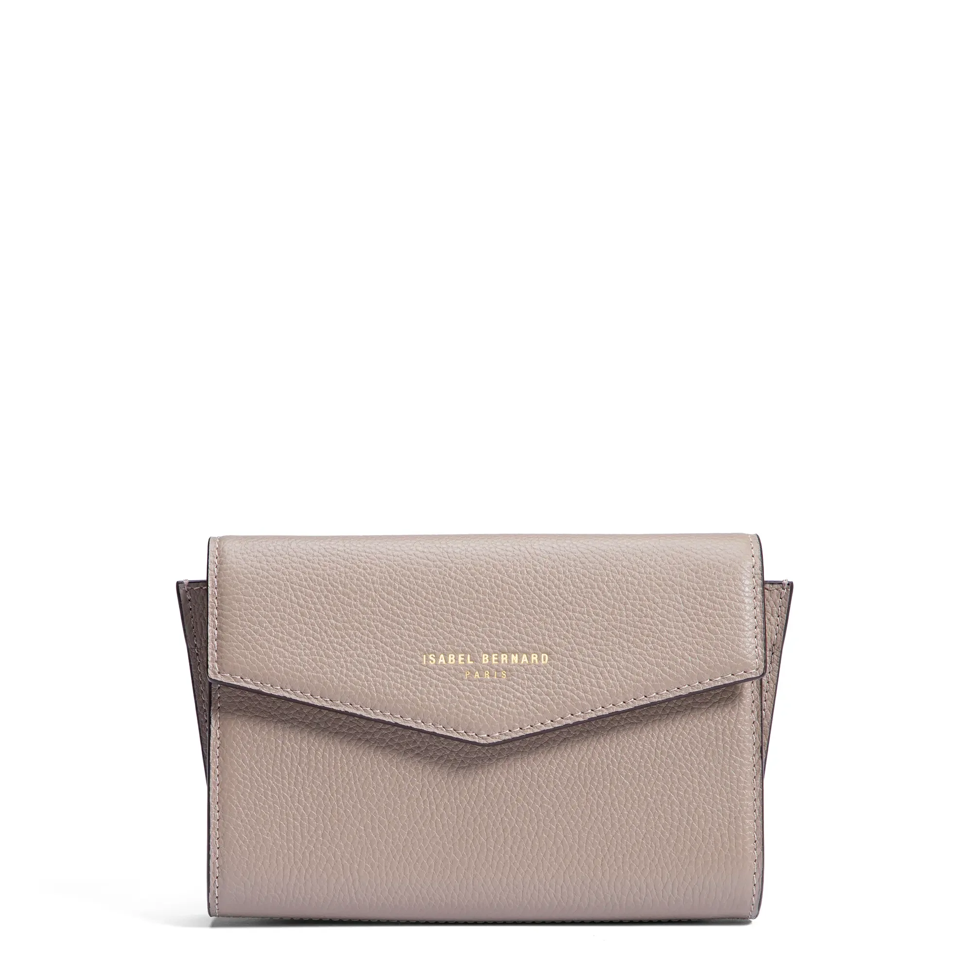 Honoré Lina Taupe Clutch With Detachable Shoulder Chain