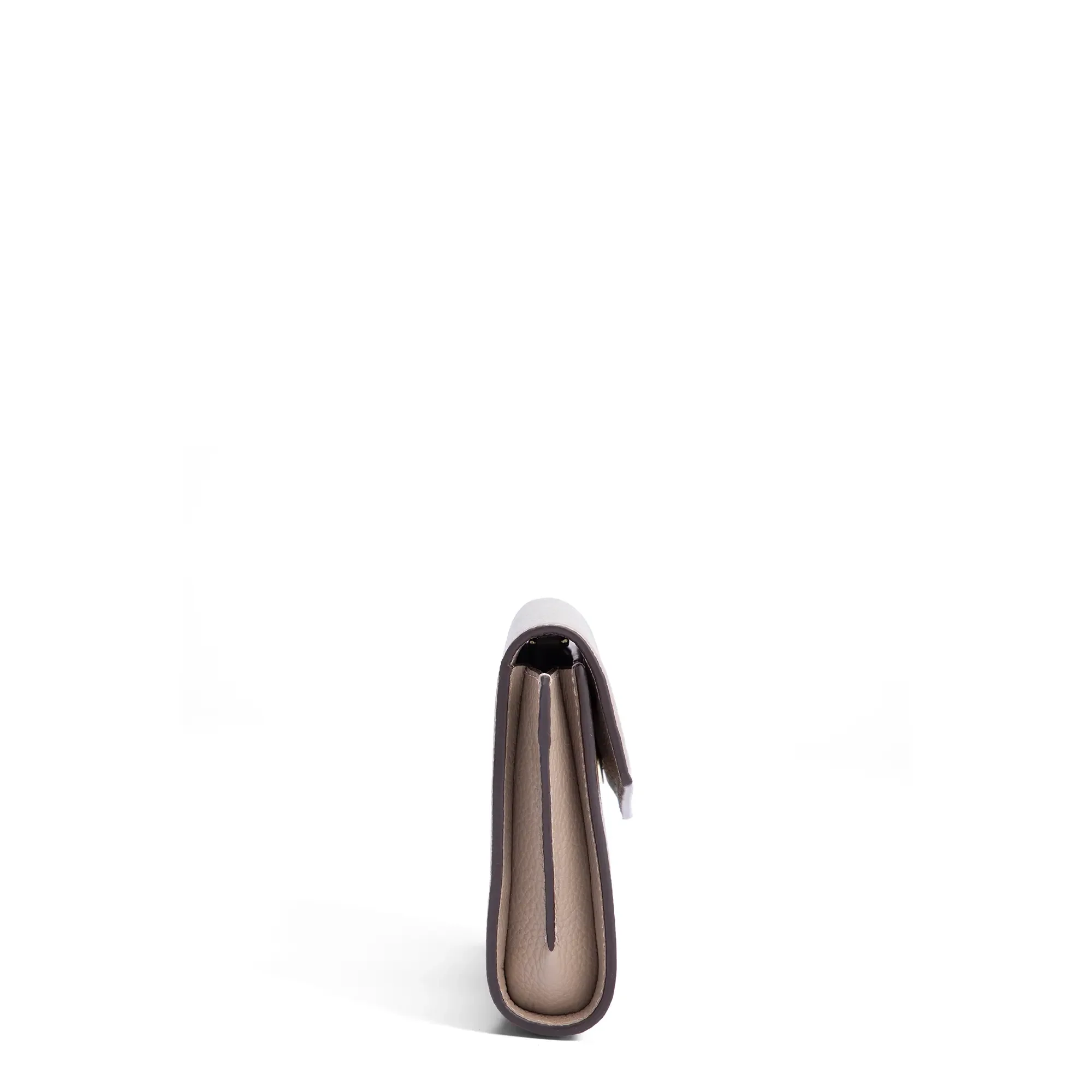Honoré Lina Taupe Clutch With Detachable Shoulder Chain - Image 6