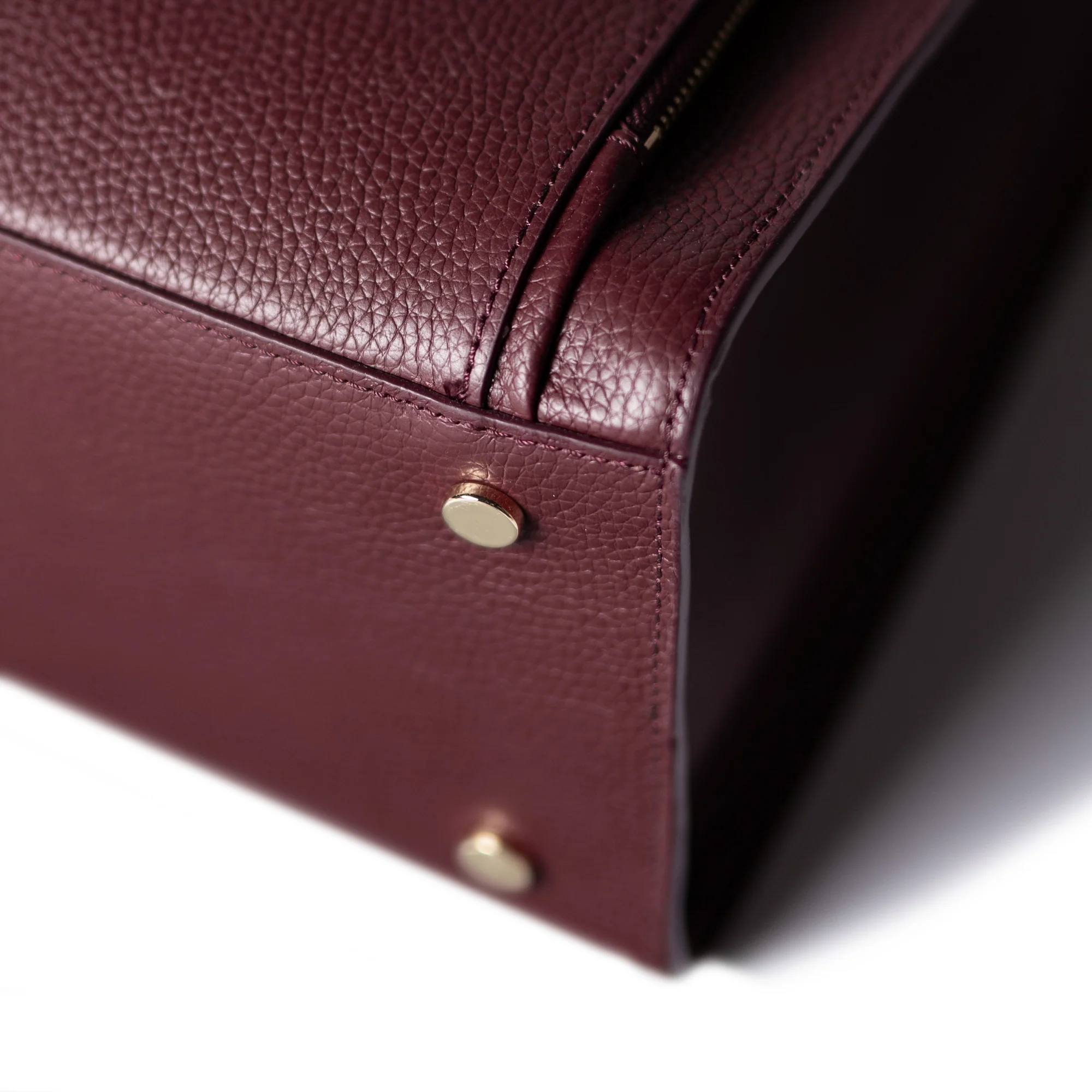 Honoré Nadine bordeaux red calfskin leather handbag with 13 inch laptop pocket - Image 7