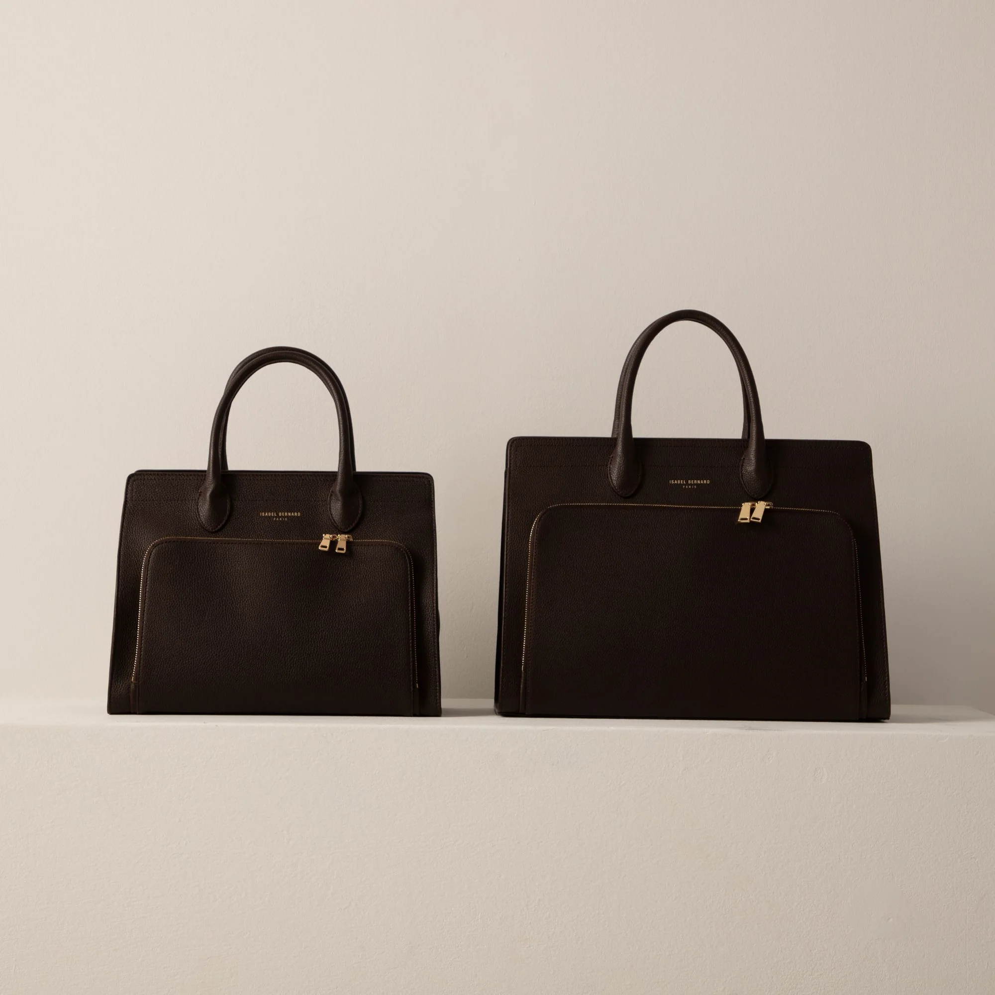 Honoré Nadine brown calfskin leather handbag with 13 inch laptop pocket - Image 10