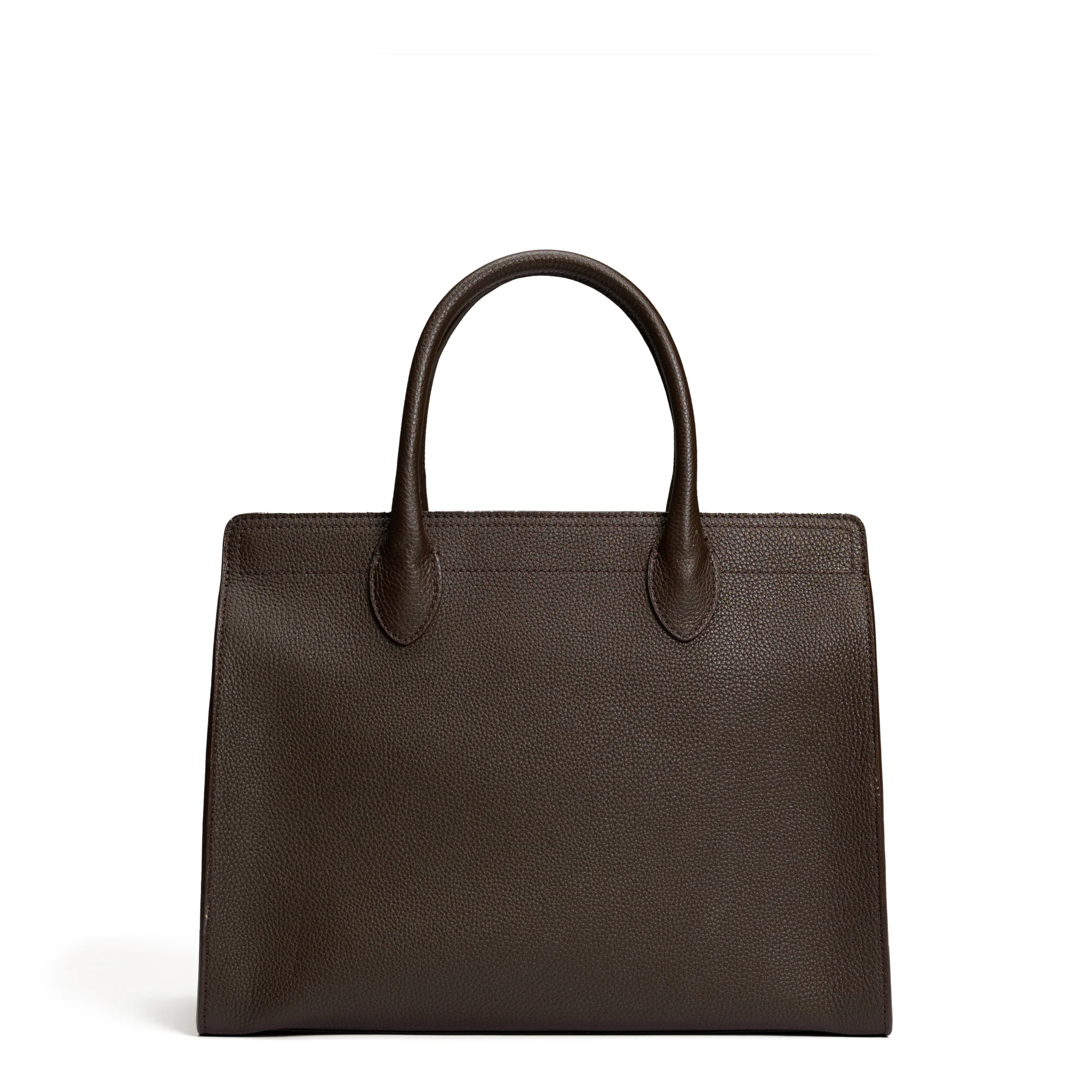 Honoré Nadine brown calfskin leather handbag with 13 inch laptop pocket - Image 5
