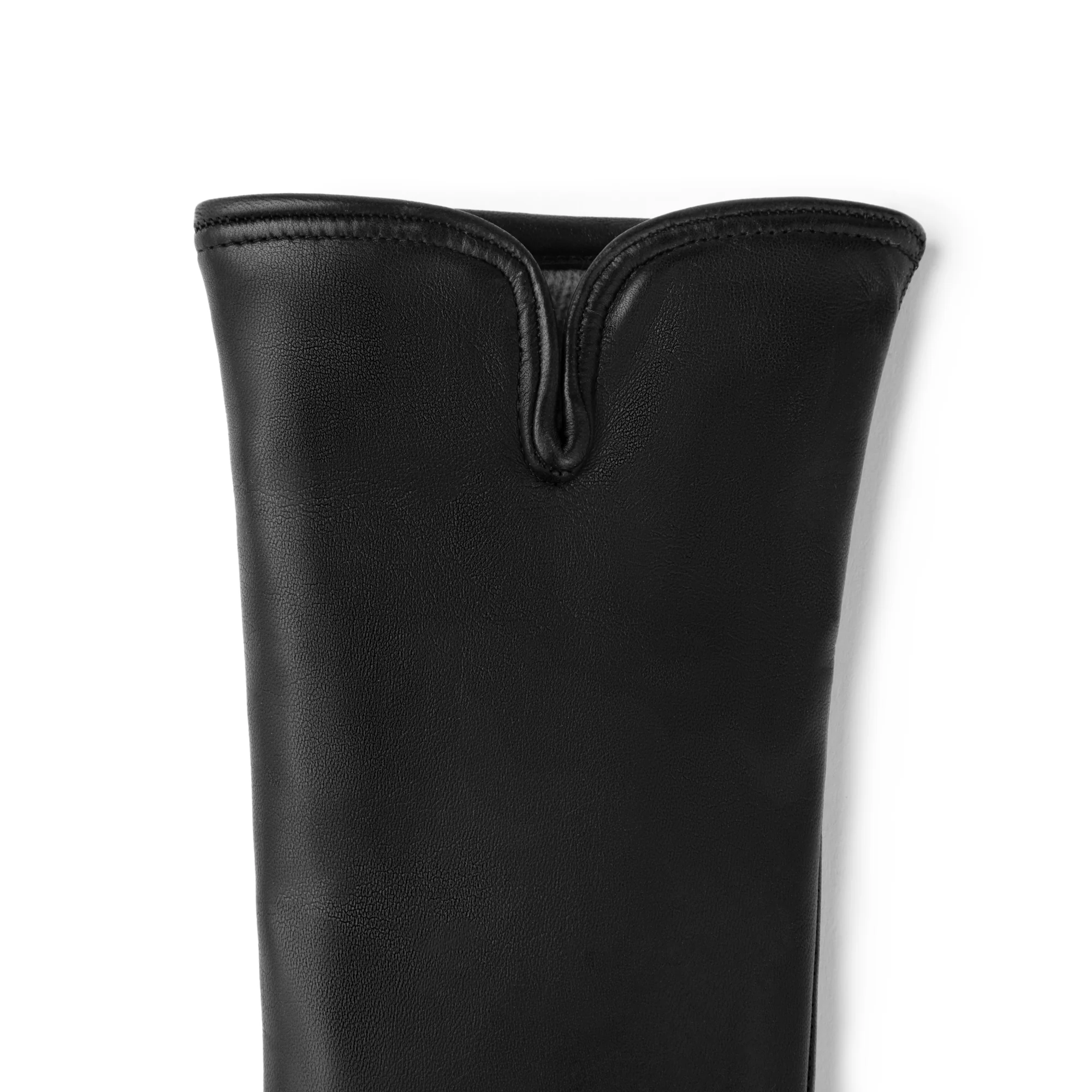 Honoré Sylvie black goatskin leather gloves - Image 6