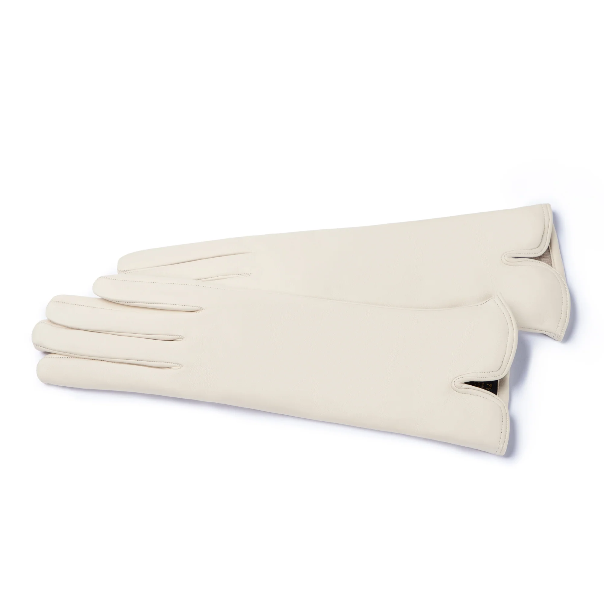 Honoré Sylvie cream goatskin leather gloves - Image 5
