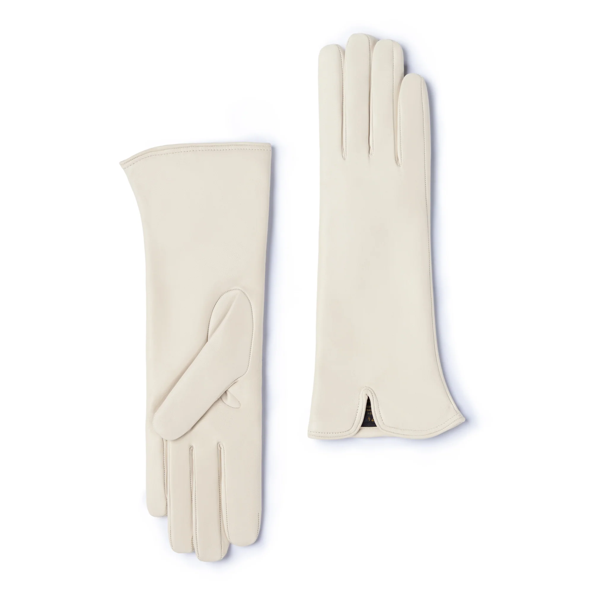 Honoré Sylvie cream goatskin leather gloves - Image 7