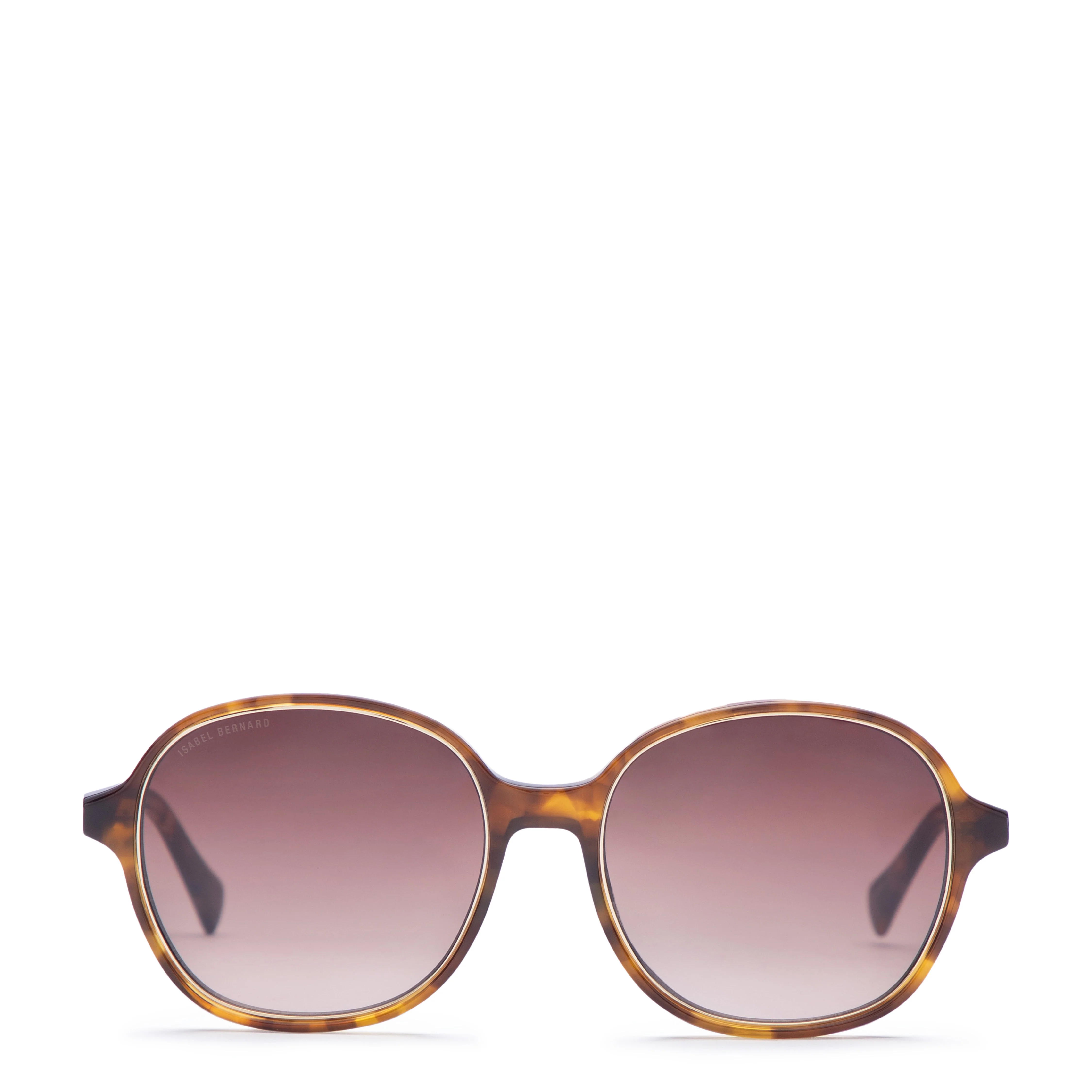 La Villette Eva brown tortoise oval sunglasses with brown lenses - Image 4