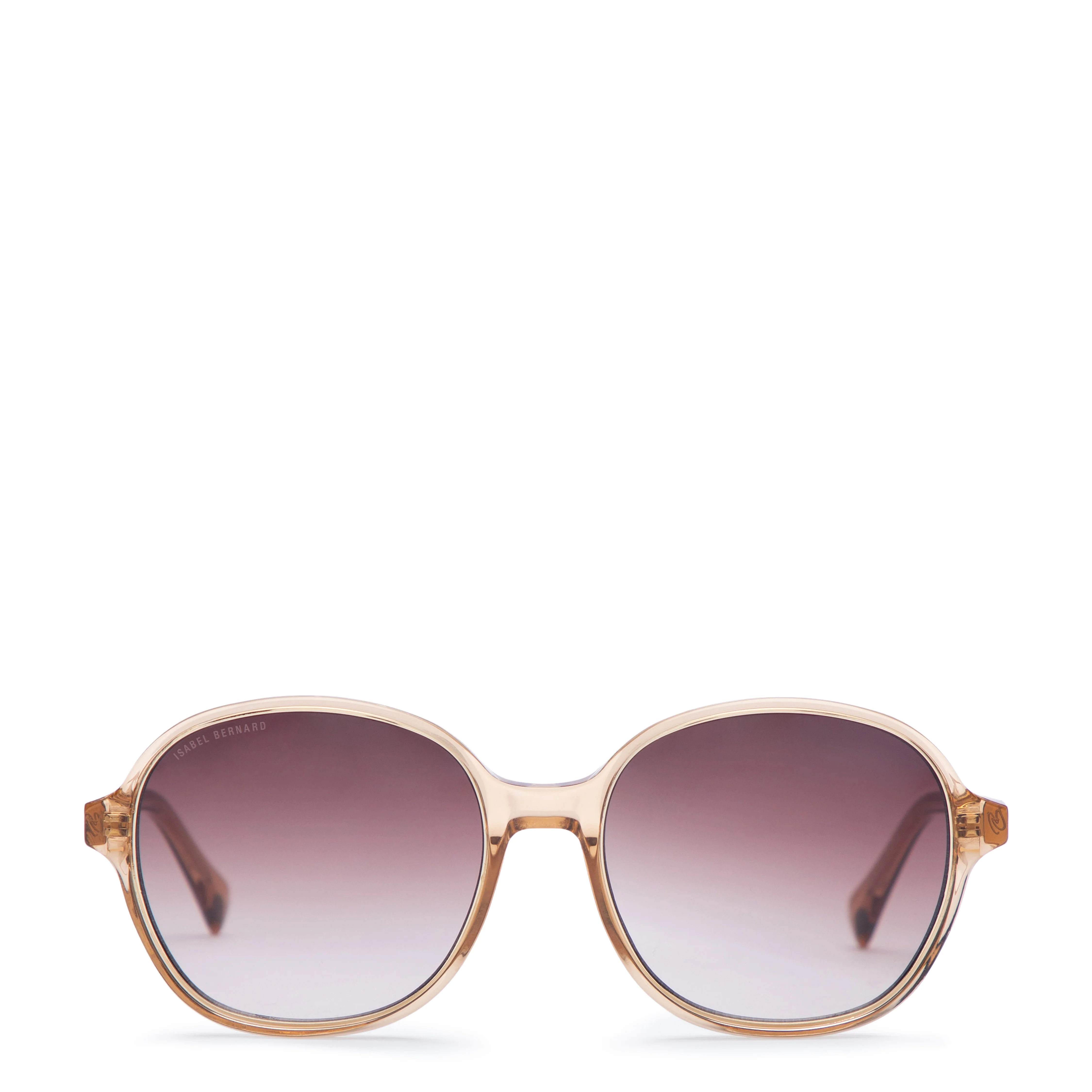 La Villette Eva transparent oval sunglasses with brown lenses - Image 4