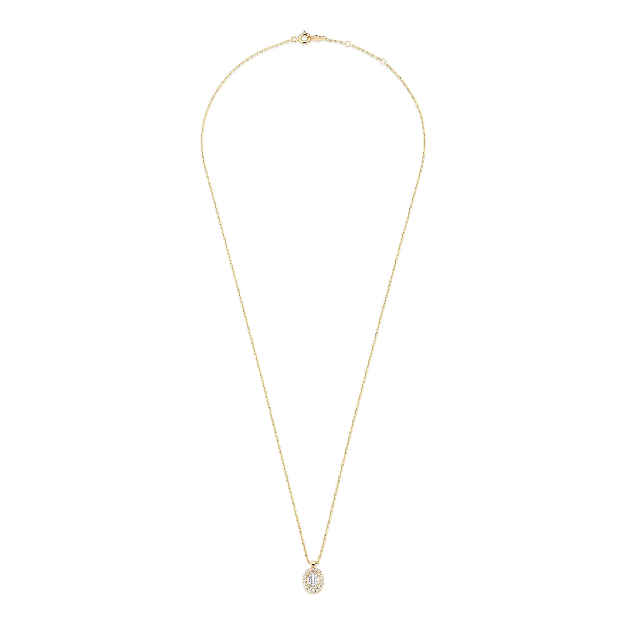 Le Marais Anne 14 Karat Gold Necklace With Zirconia Stones - Image 4