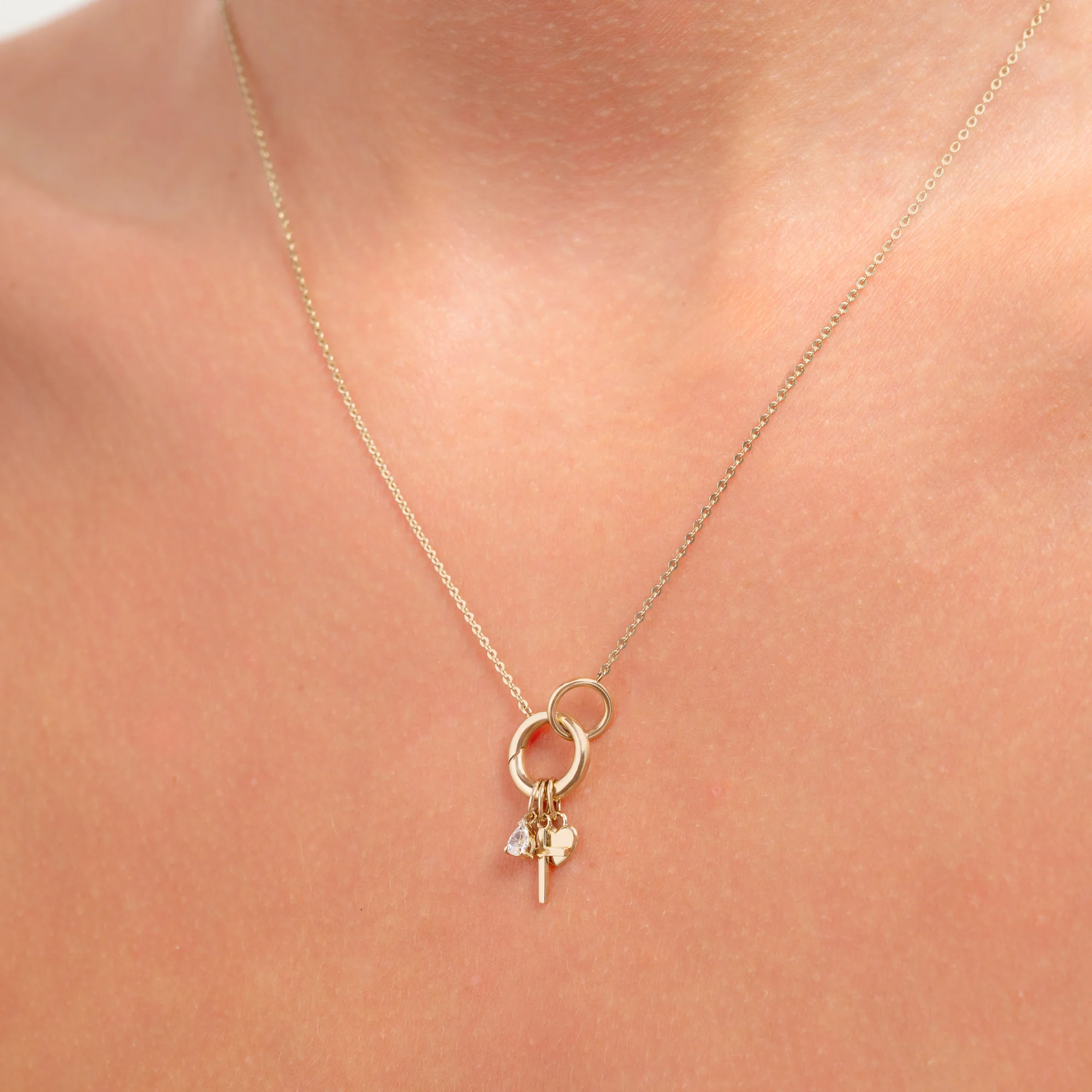 Le Marais Heart 14 karat gold charm - Image 4