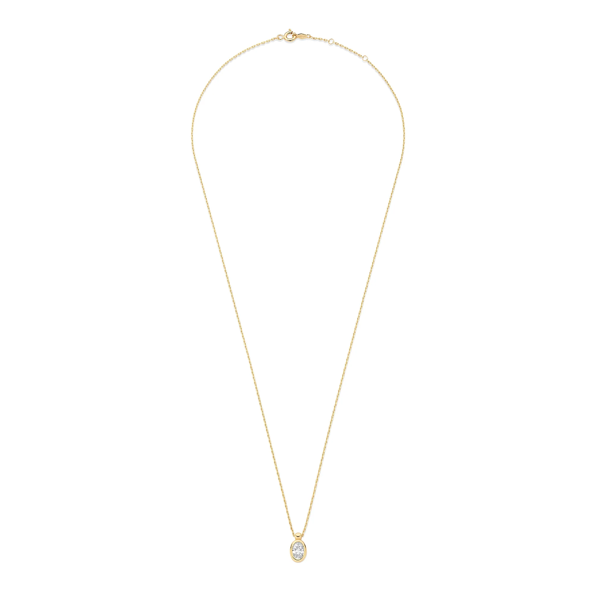 Le Marais Sophie 14 Karat Gold Necklace With Zirconia Stone - Image 5