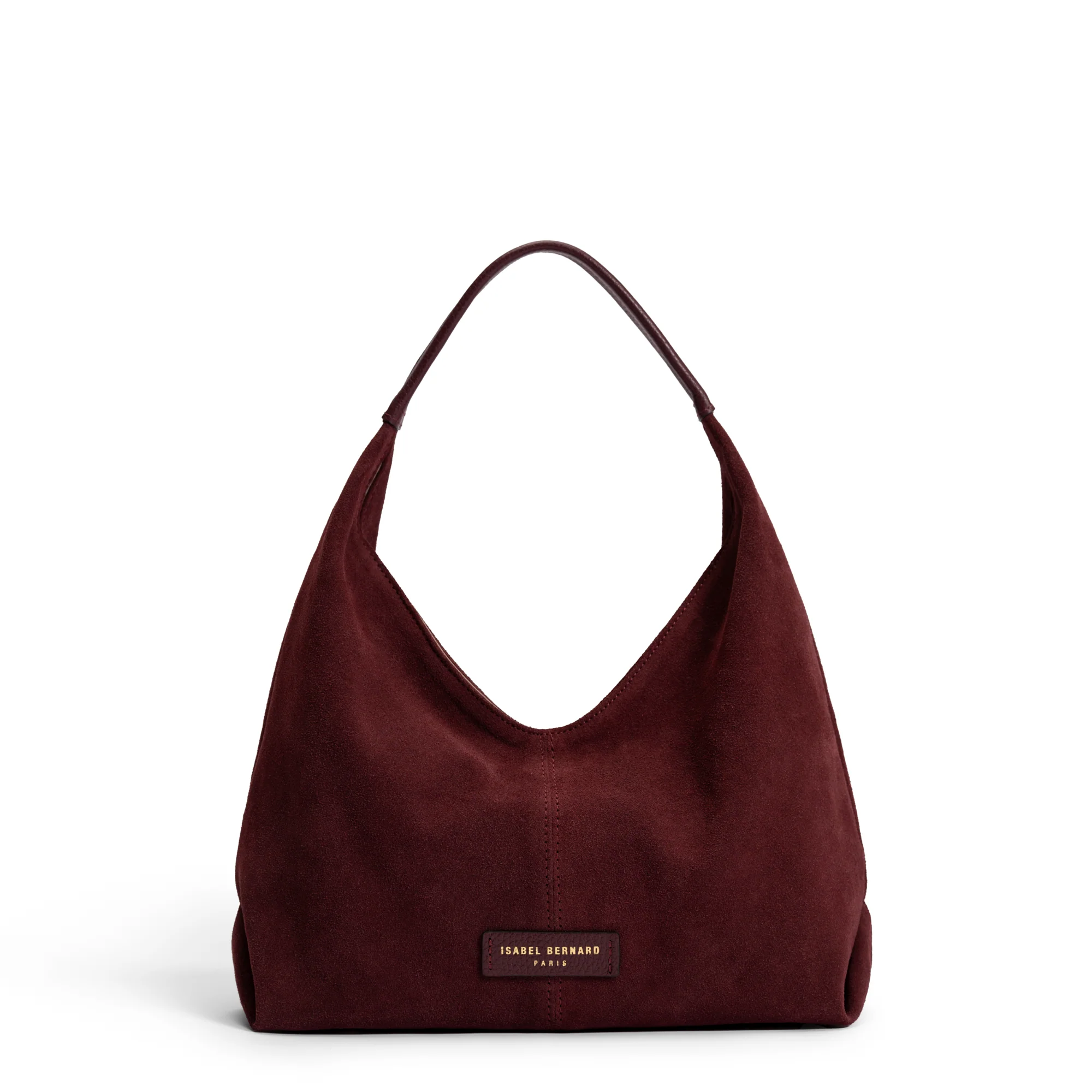 Honoré Grace mini bordeaux red suede handbag