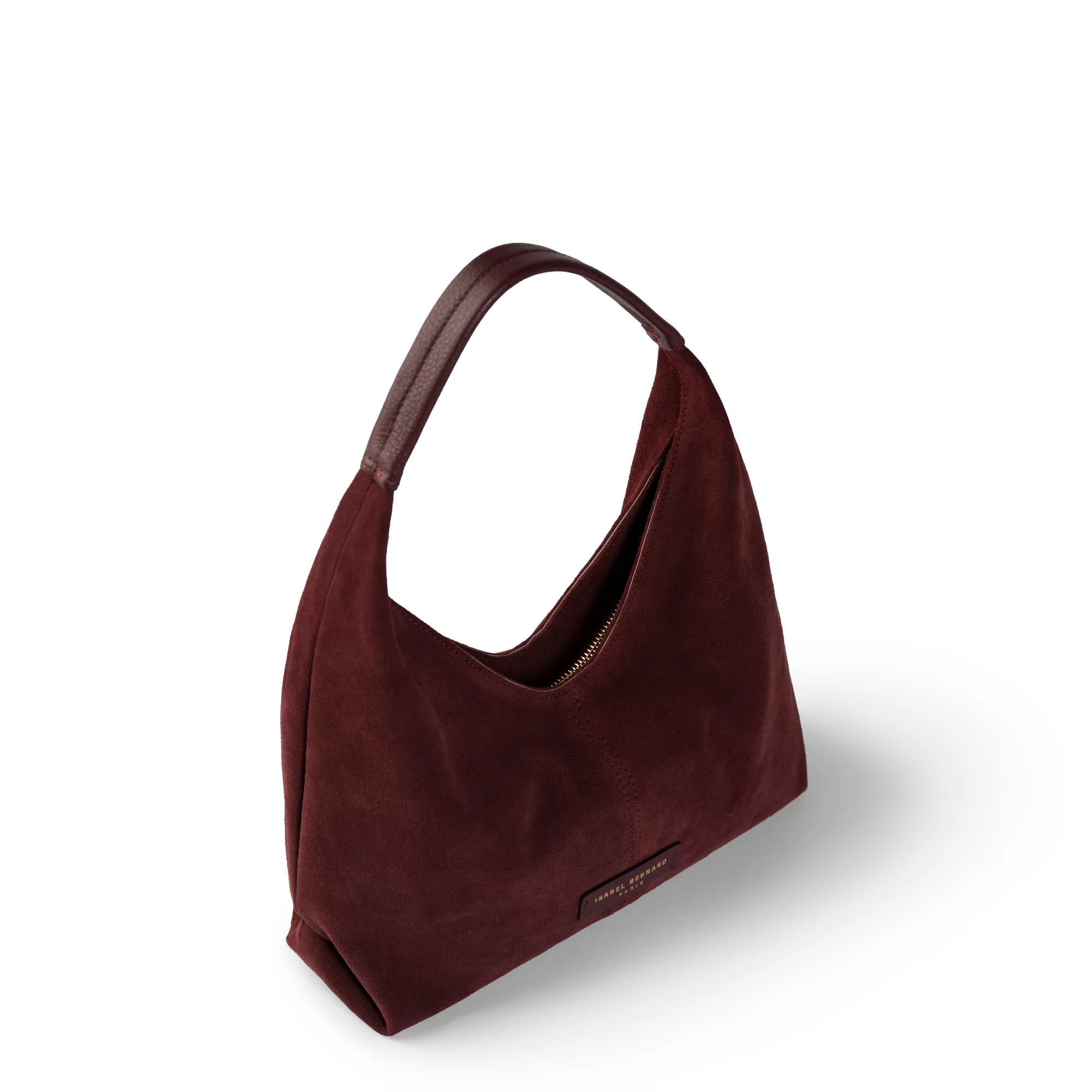 Honoré Grace mini bordeaux red suede handbag - Image 7