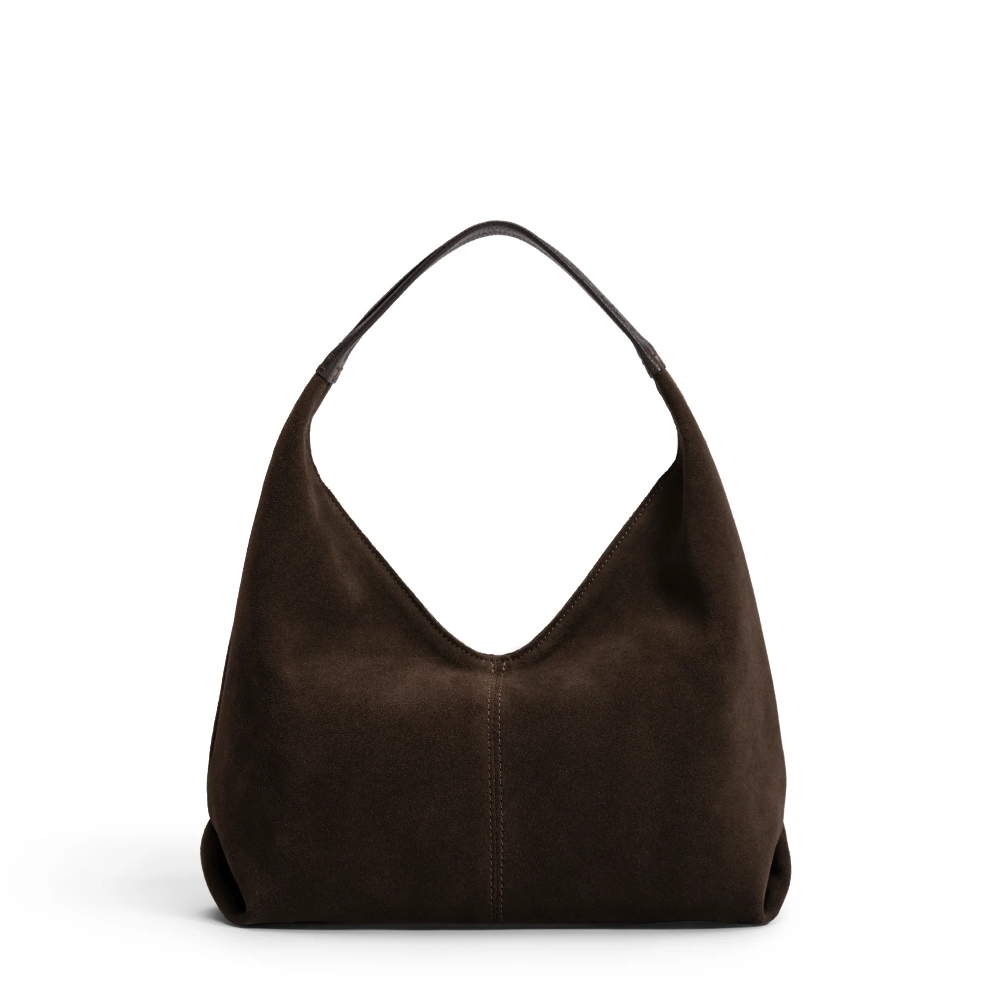 Honoré Grace mini dark brown suede handbag - Image 5