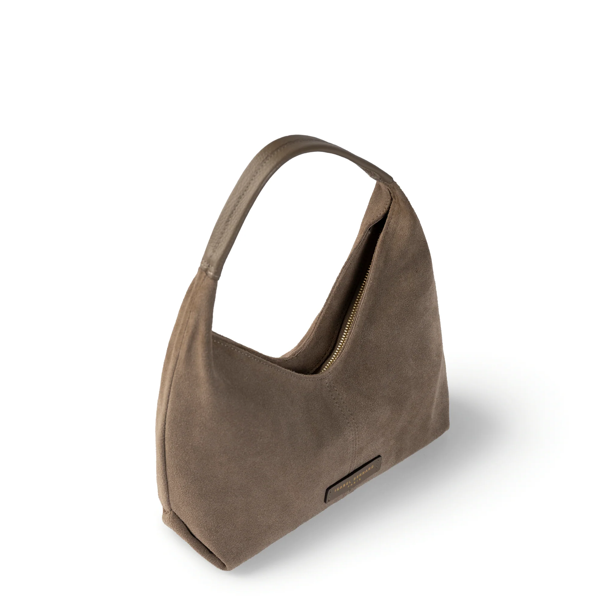 Honoré Grace mini taupe suede handbag - Image 7