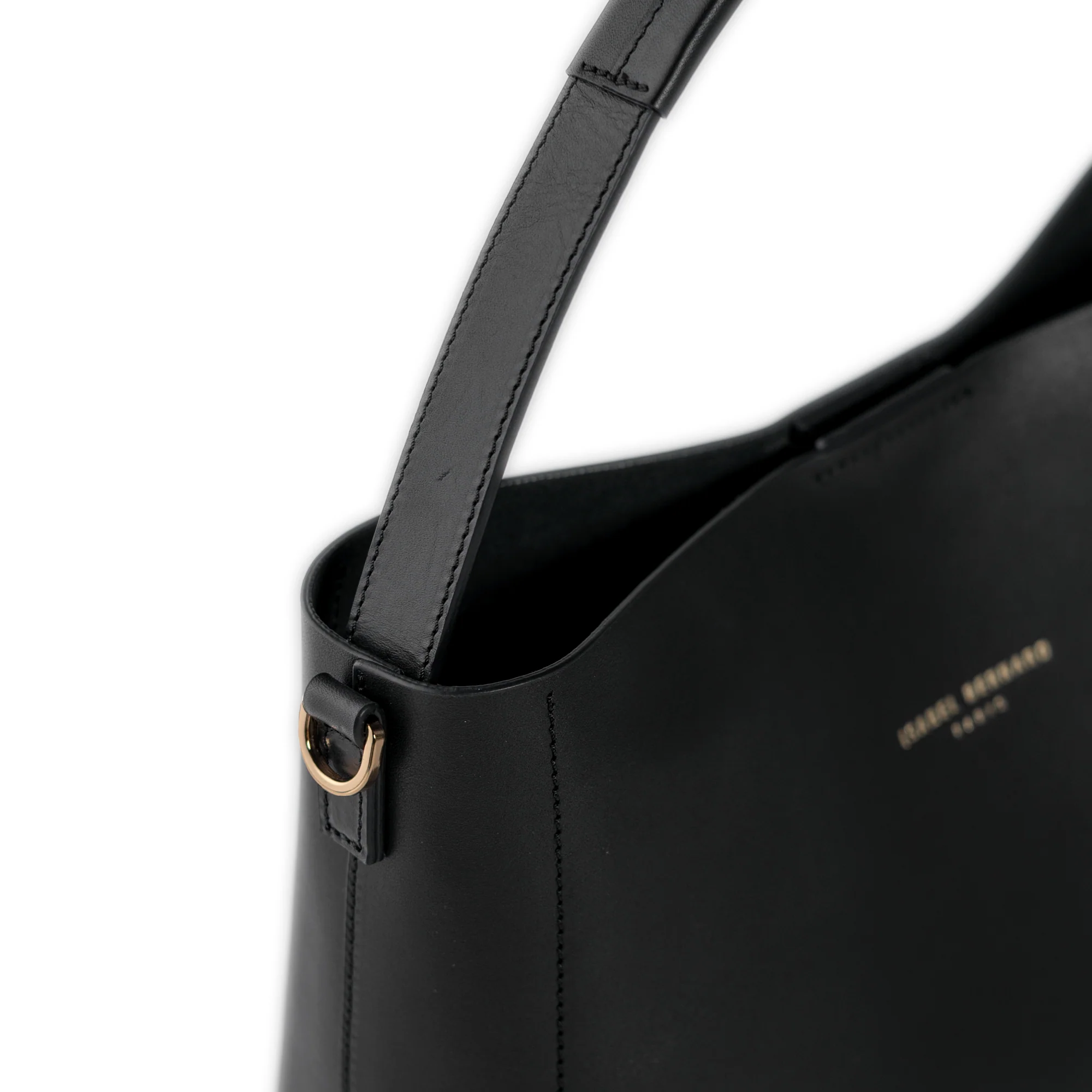 Montmartre Béatrice black vegetable tanned leather handbag - Image 6