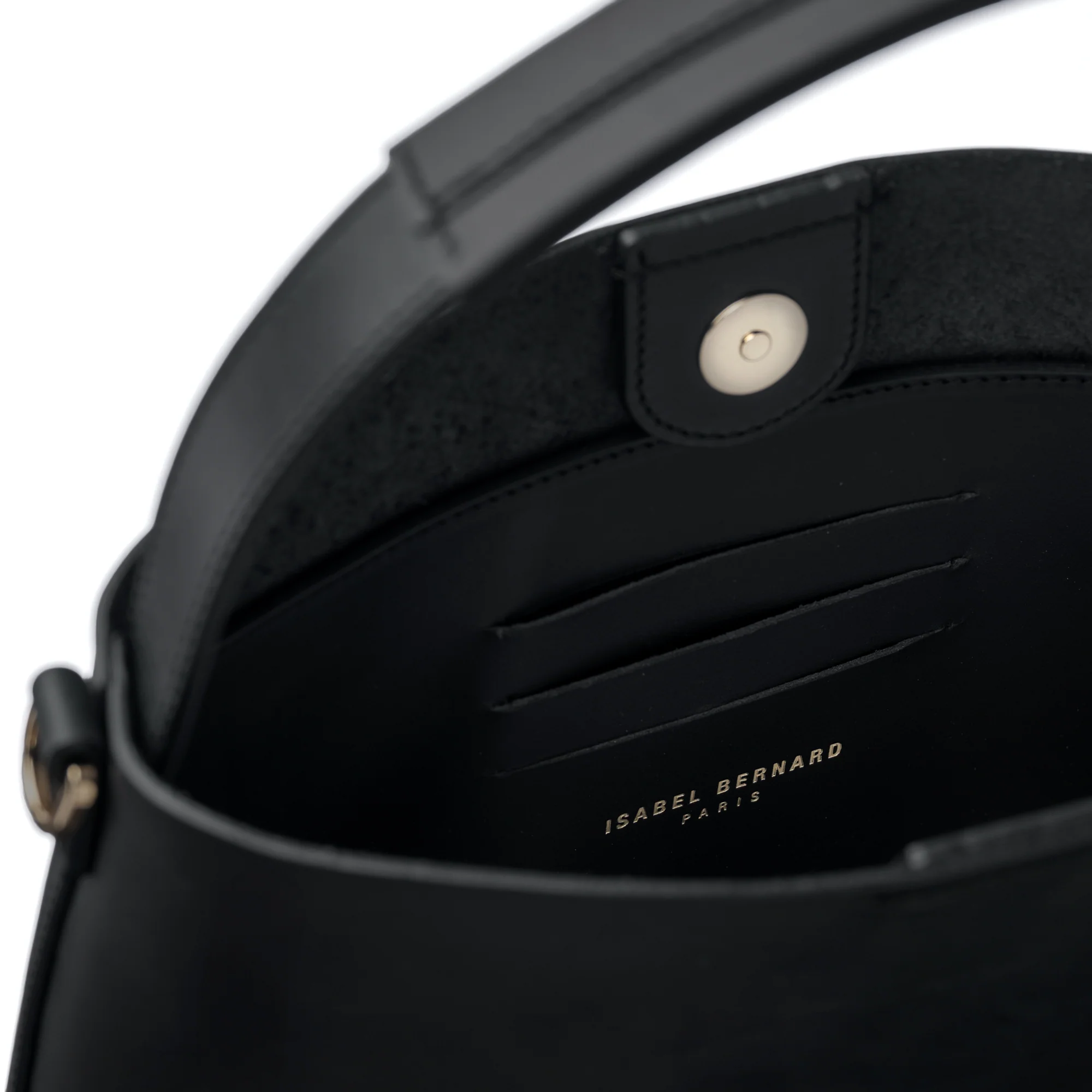 Montmartre Béatrice Midi black vegetable tanned leather handbag - Image 7