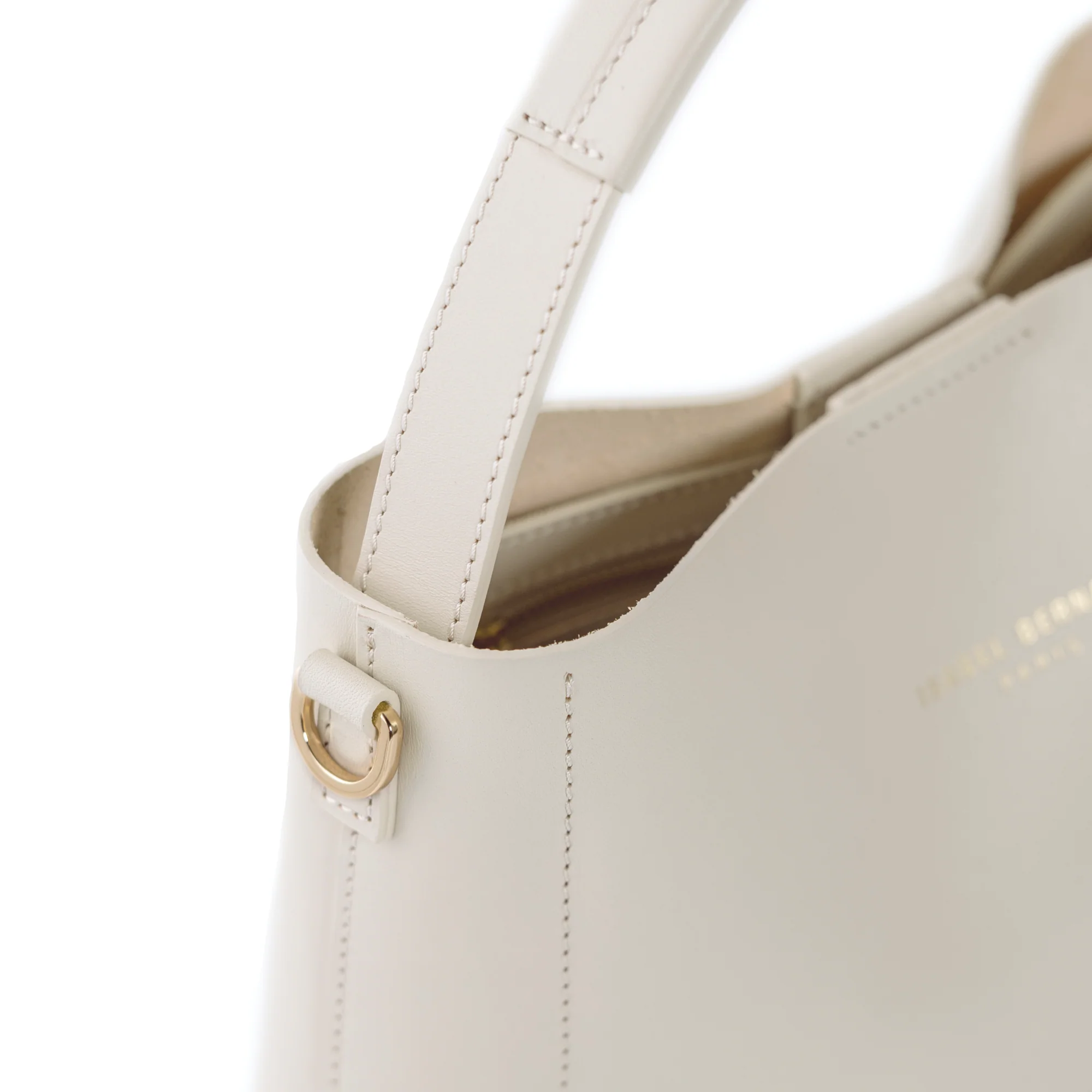 Montmartre Béatrice Midi creme vegetable tanned leather handbag - Image 7