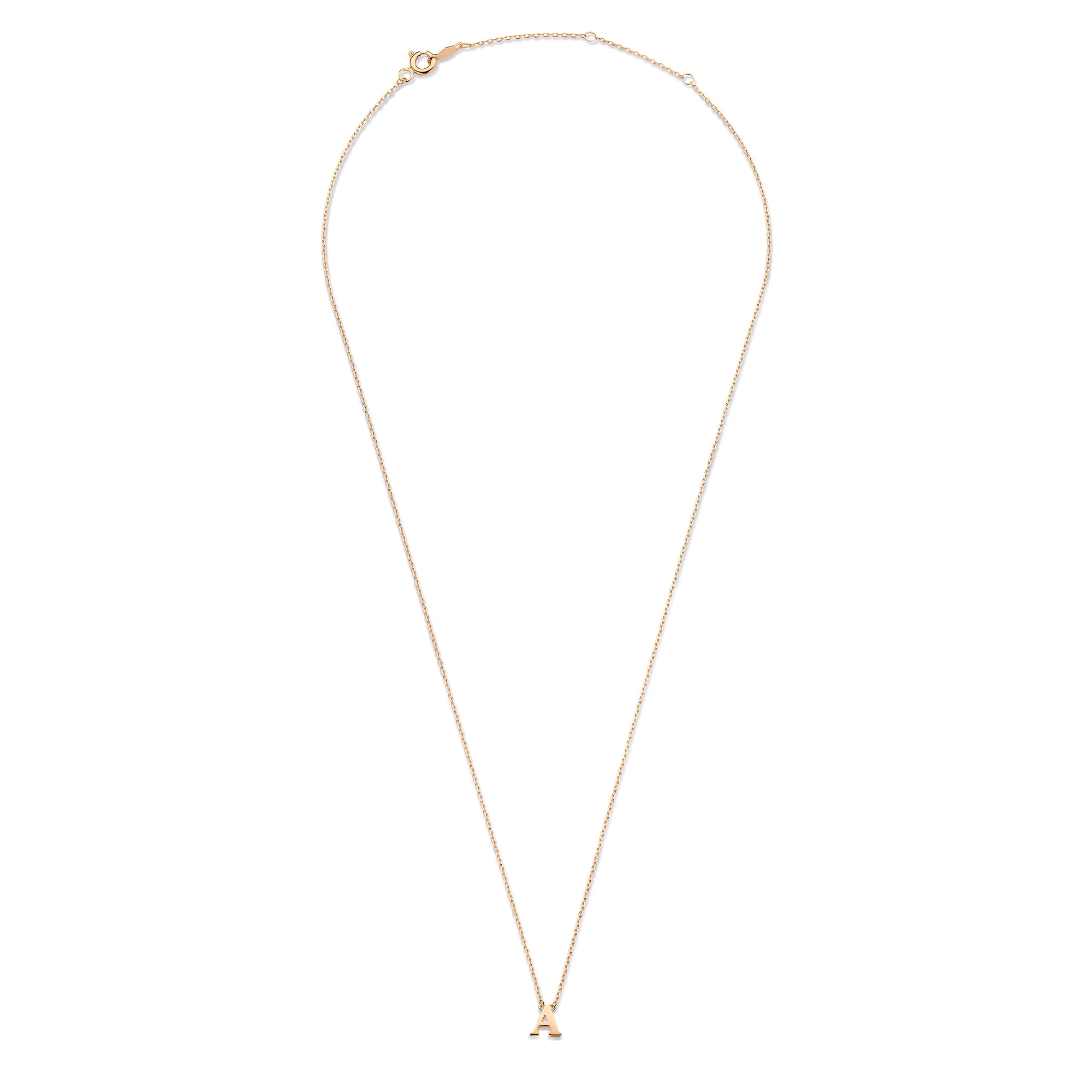 La Concorde Chloé 14 karat rose gold initial collier with letter - Image 6