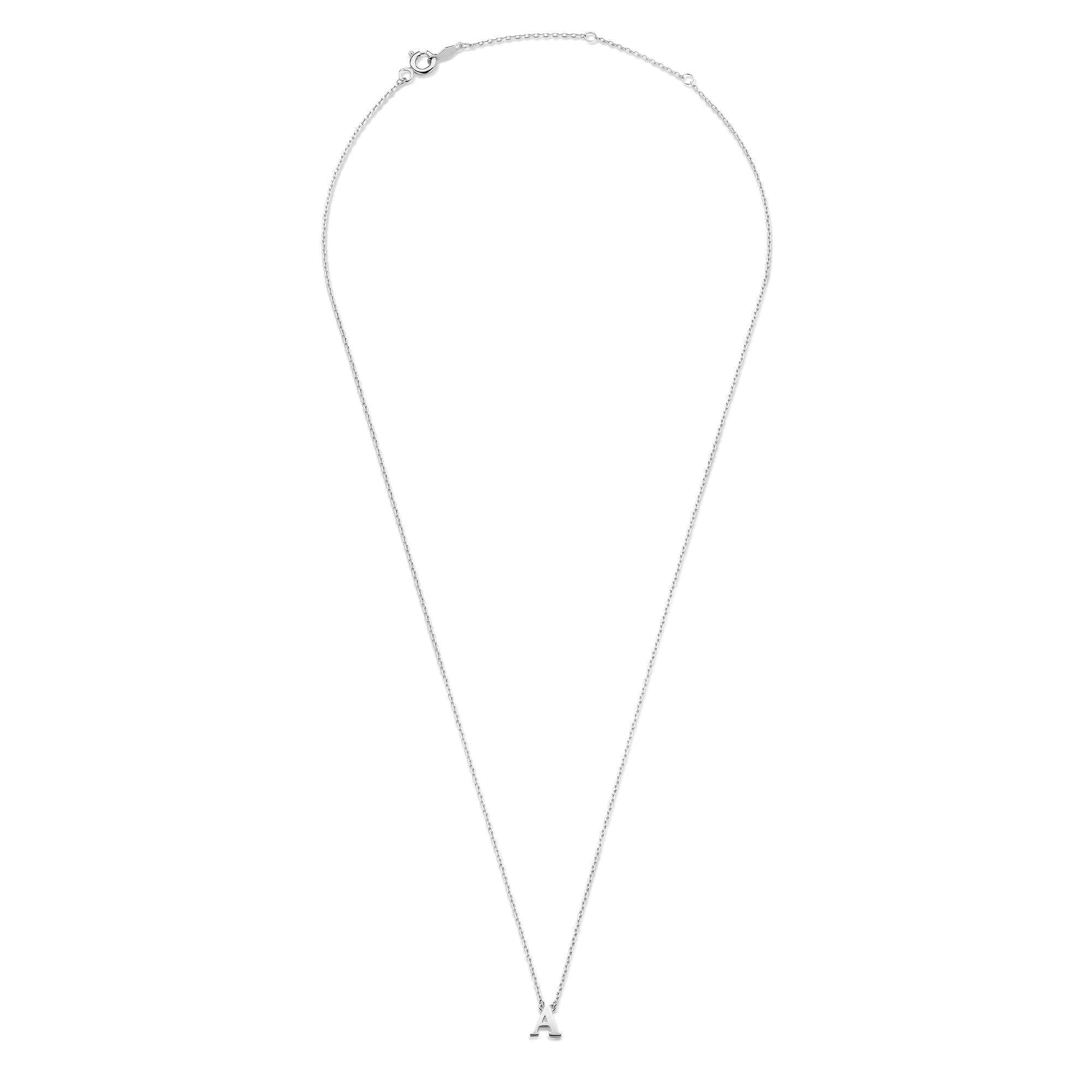 Saint Germain Chloé 14 karat white gold initial collier with letter - Image 8