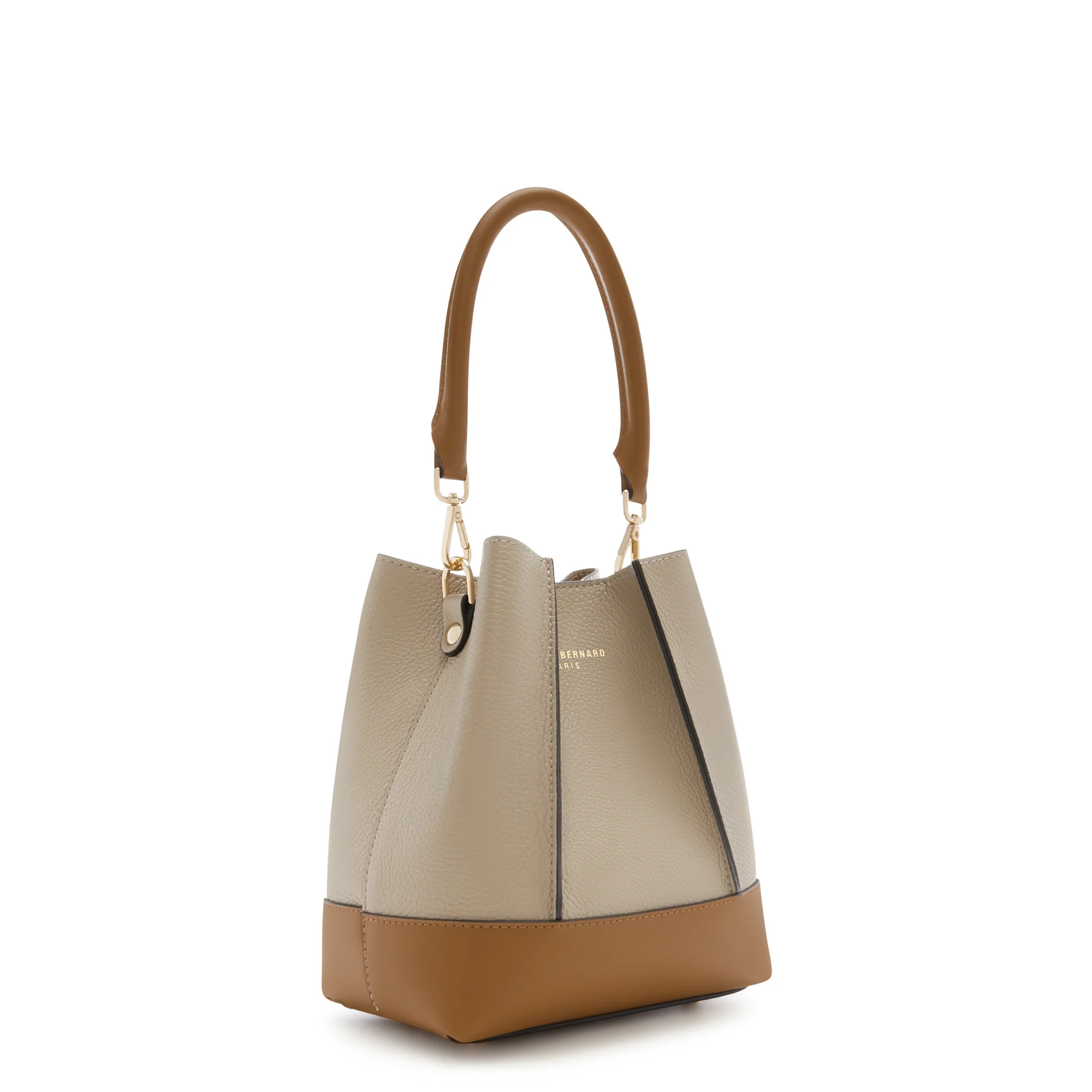 Femme Forte Minette taupe calfskin leather handbag - Image 4