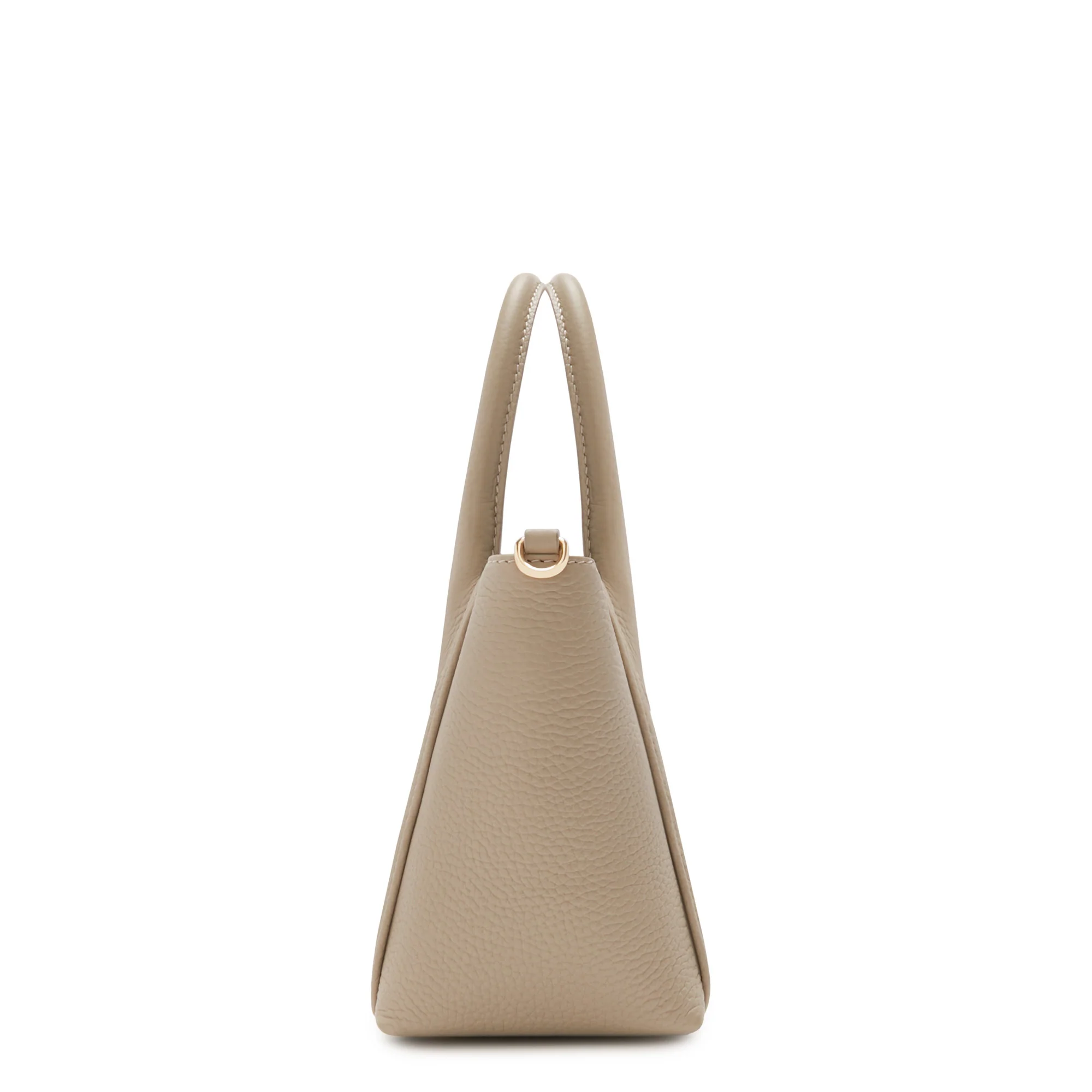 Honoré Cloe Mini taupe calfskin leather handbag - Image 6