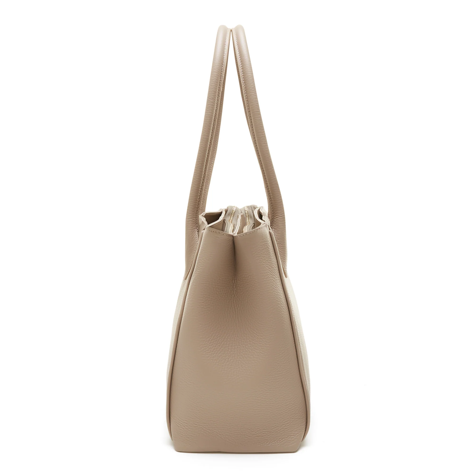 Honoré Cloe taupe calfskin leather handbag - Image 4