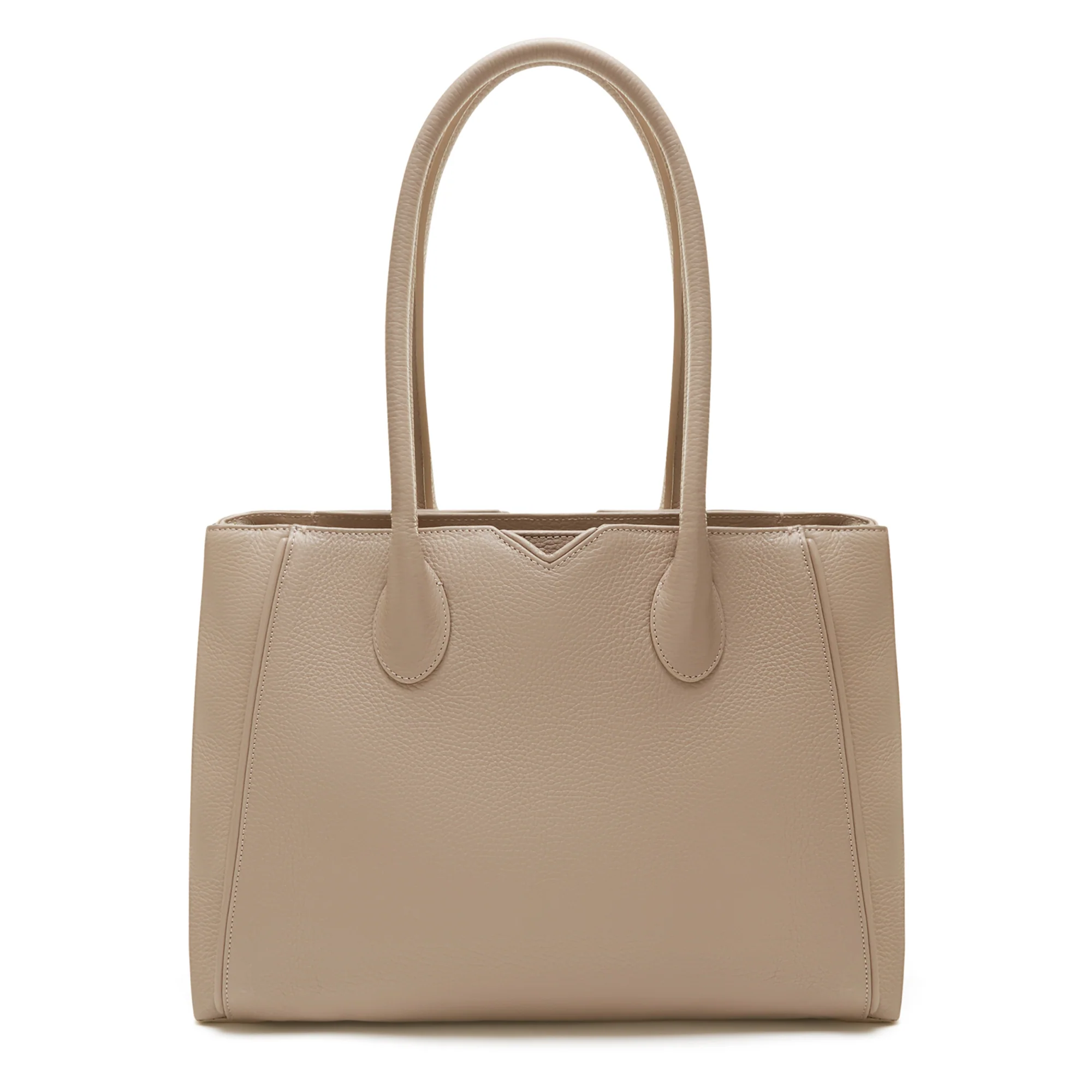 Honoré Cloe taupe calfskin leather handbag - Image 5