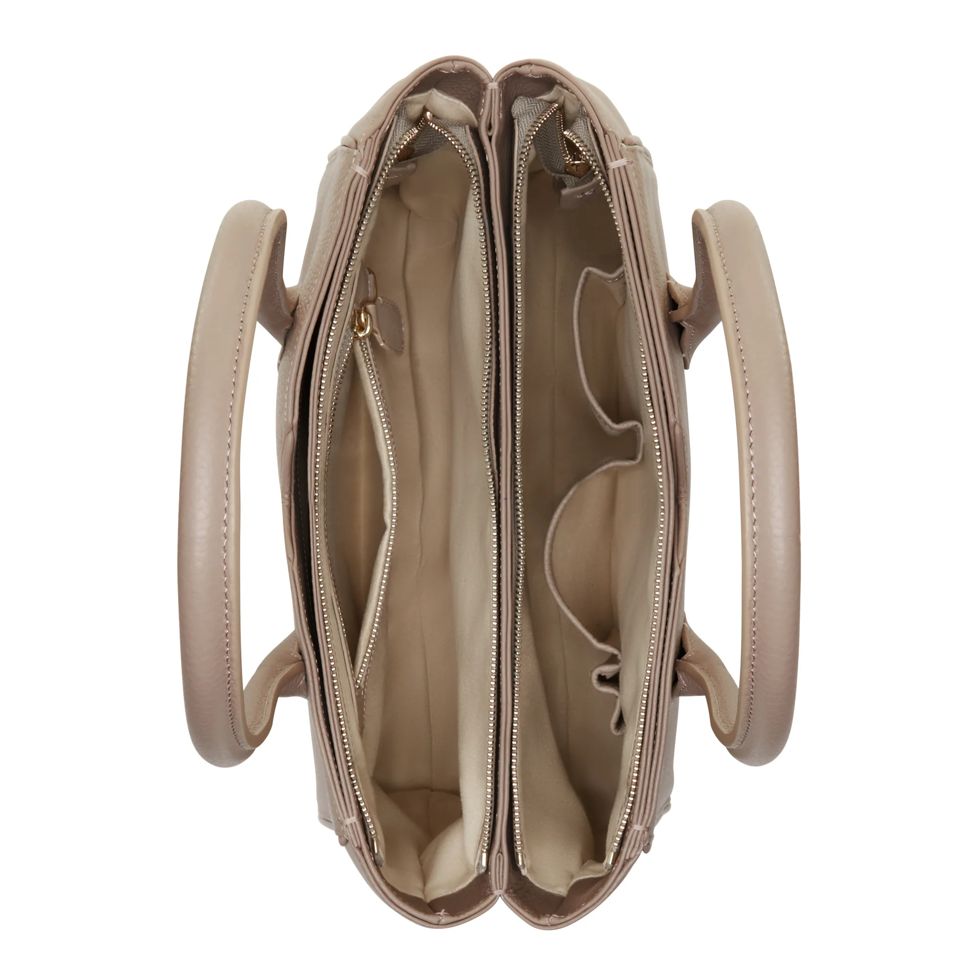 Honoré Cloe taupe calfskin leather handbag - Image 6