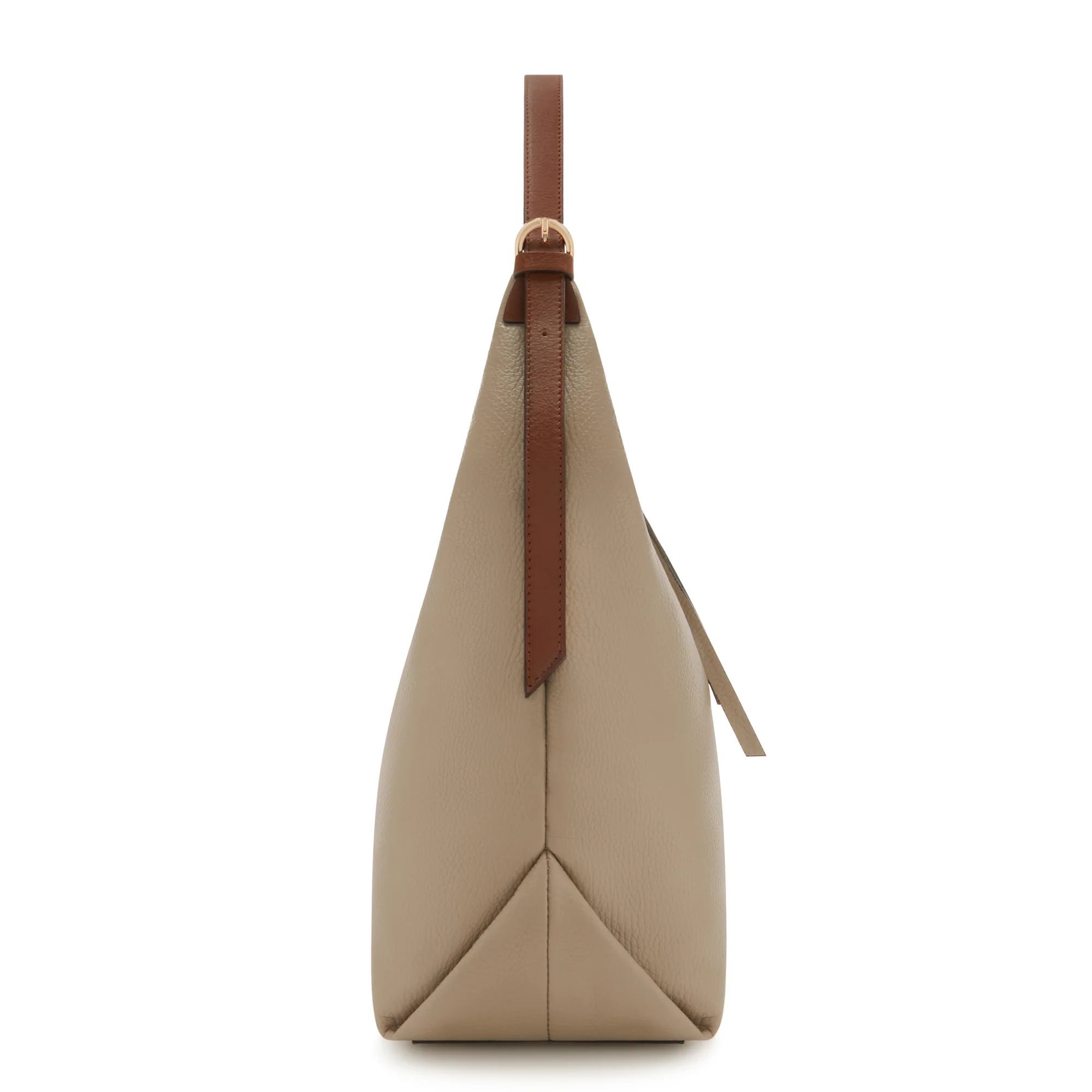 Honoré Muriel taupe calfskin leather shoulder bag - Image 5