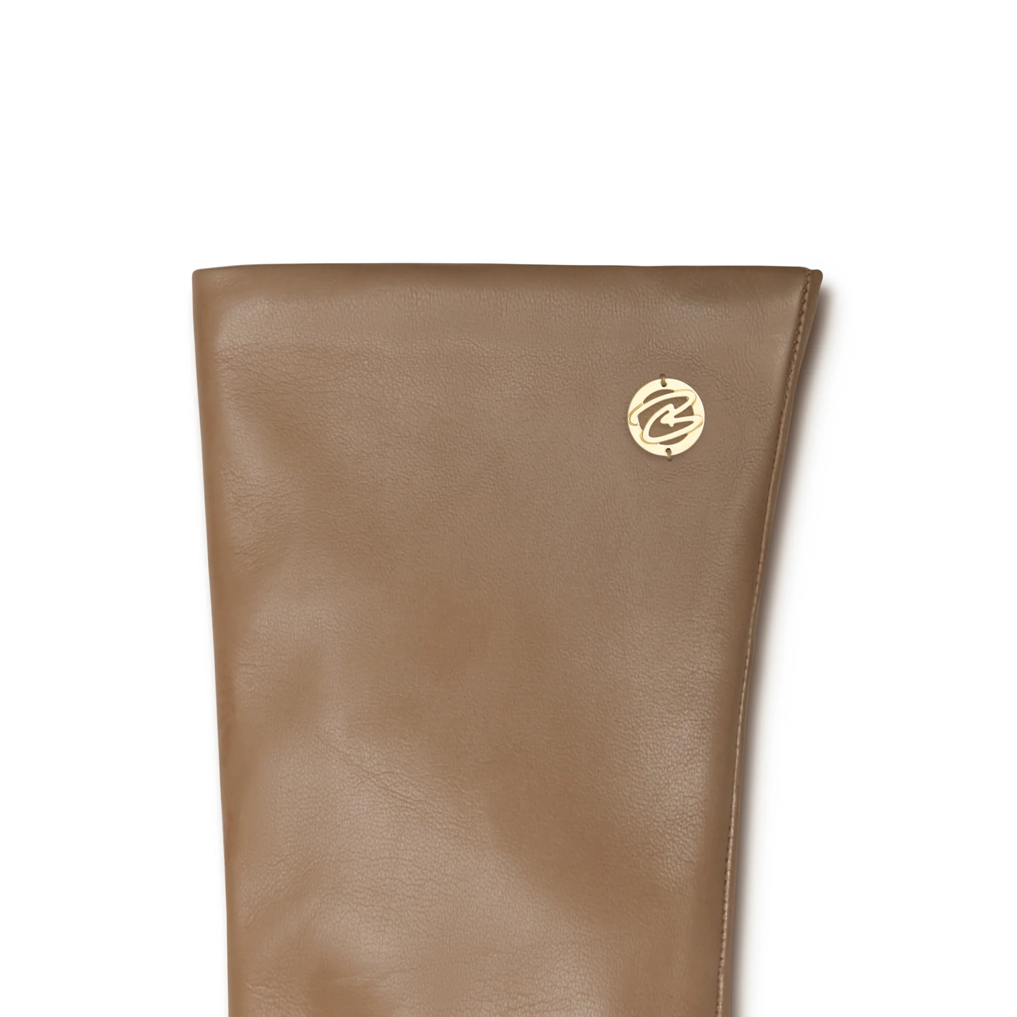 Honoré Eleanor taupe goatskin leather gloves - Image 6