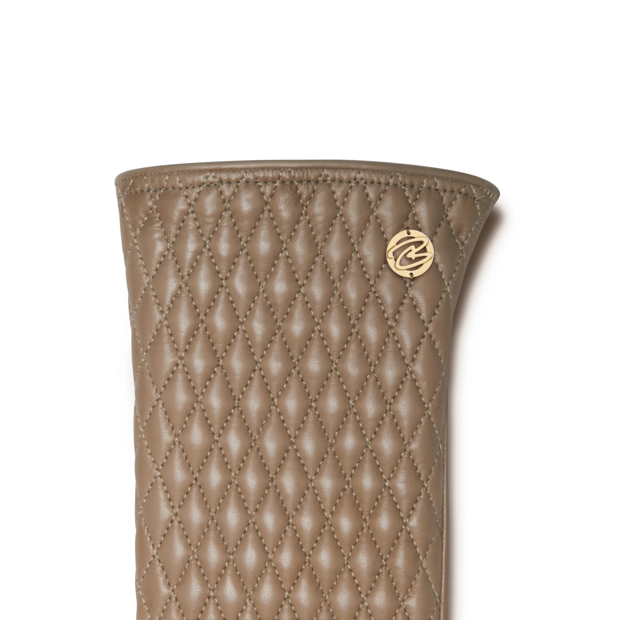 Honoré Rosette taupe goatskin leather gloves - Image 5