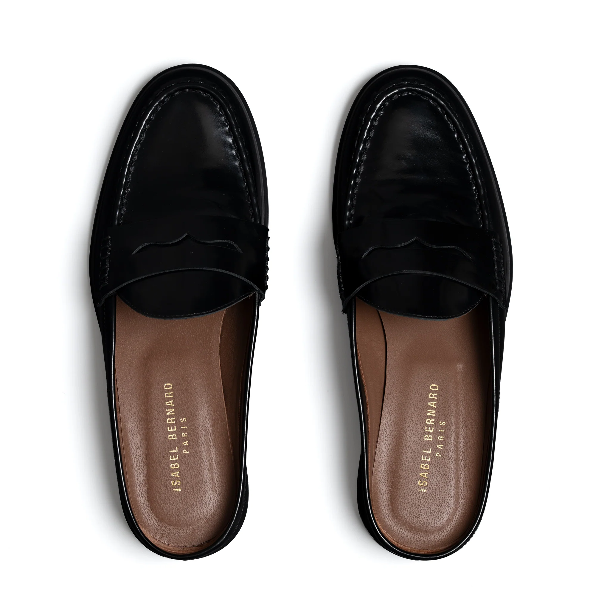 Vendôme Blandine black spazzolato leather mules - Image 11