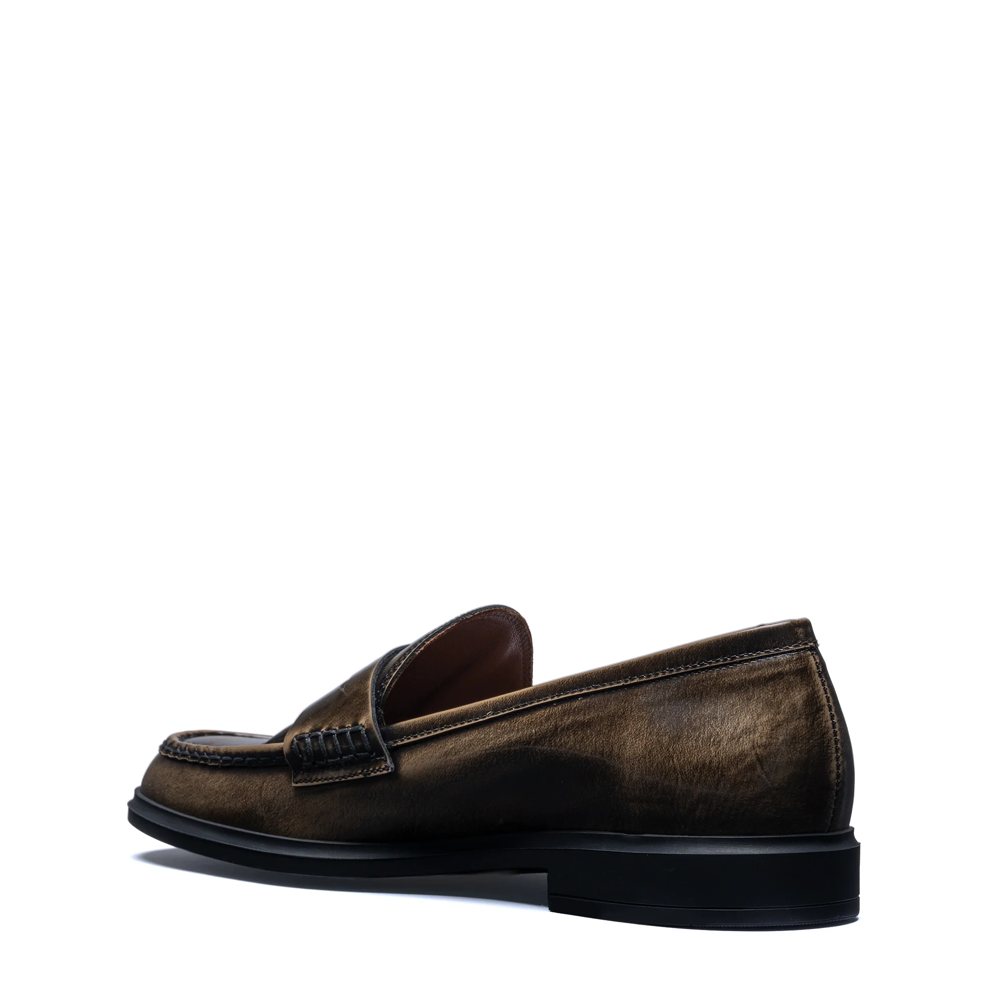 Vendôme Blandine mocha spazzolato leather loafers - Image 5