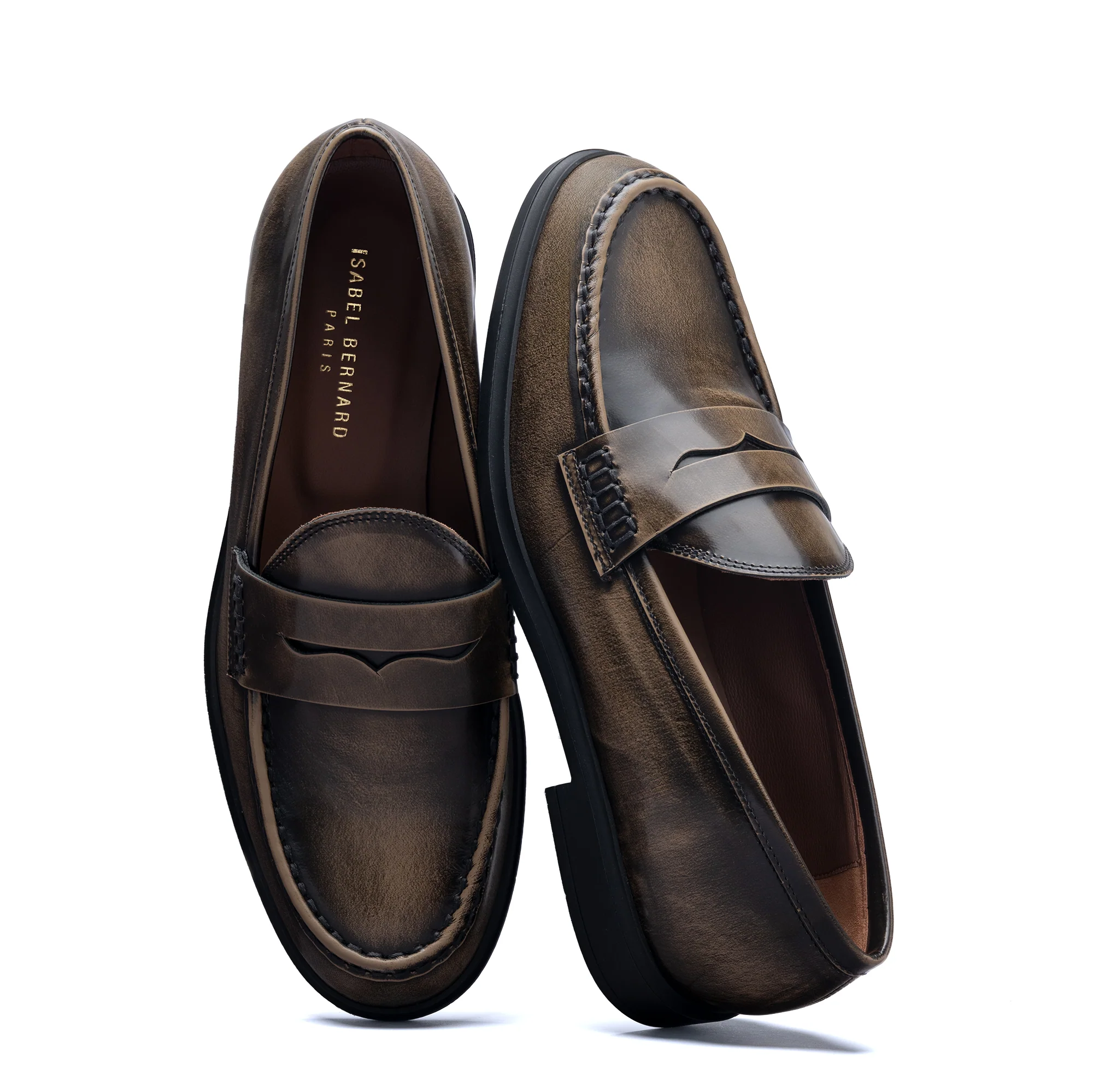 Vendôme Blandine mocha spazzolato leather loafers - Image 7