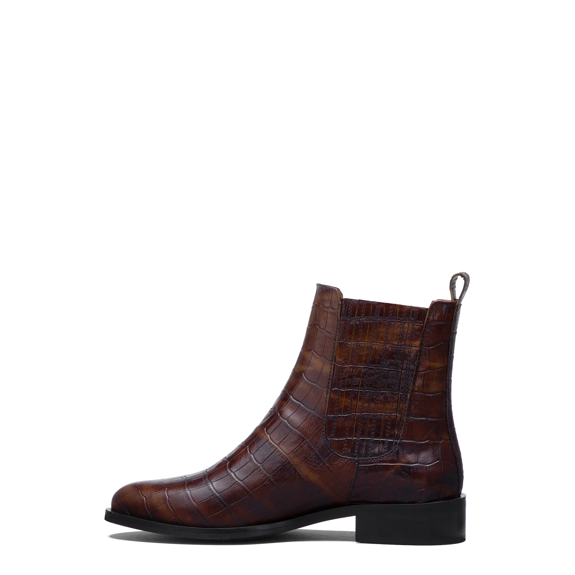 Vendôme Chey Croco Brown Calfskin Leather Chelsea Boots - Image 4