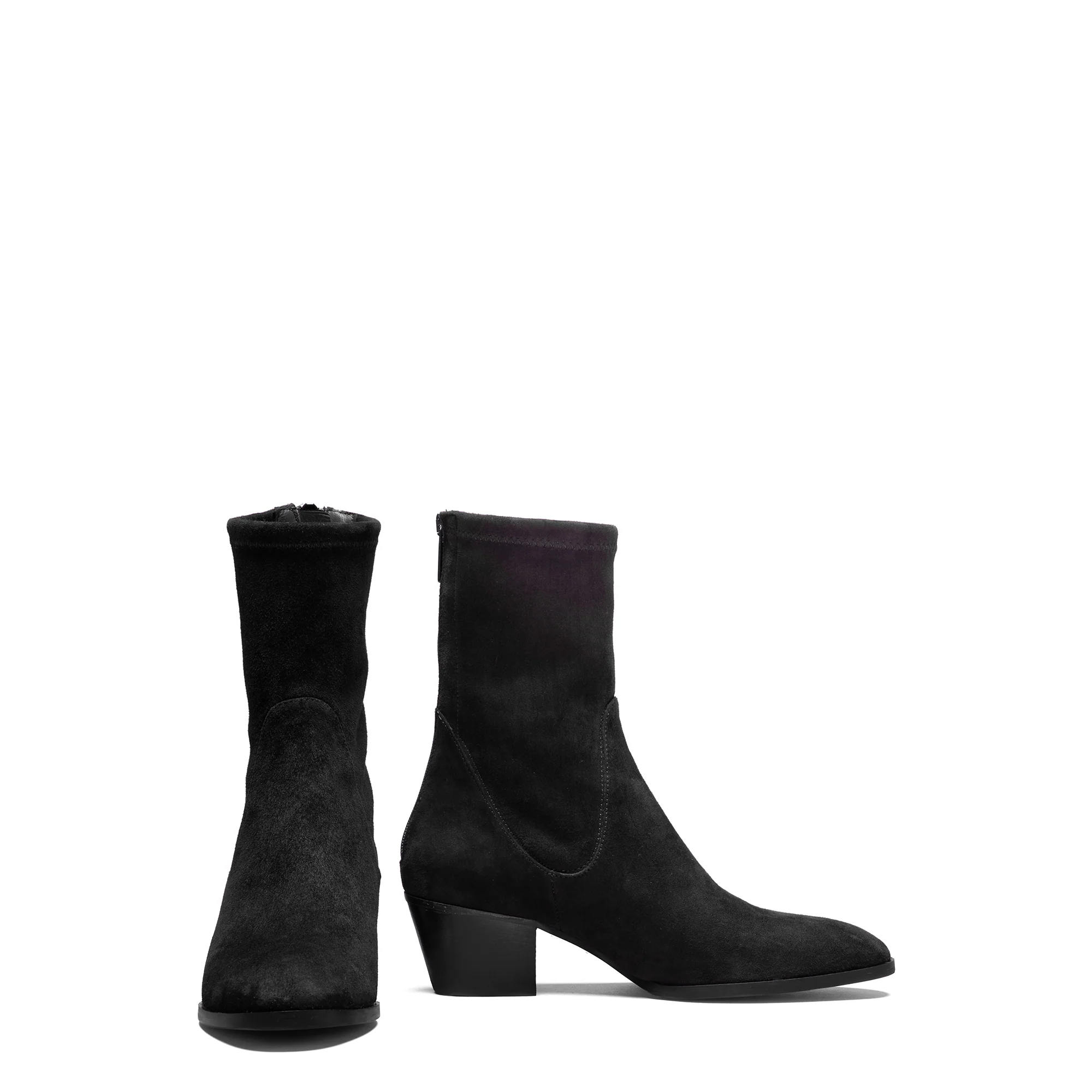Vendôme Estelle Black Stretch Suede Boots - Image 6